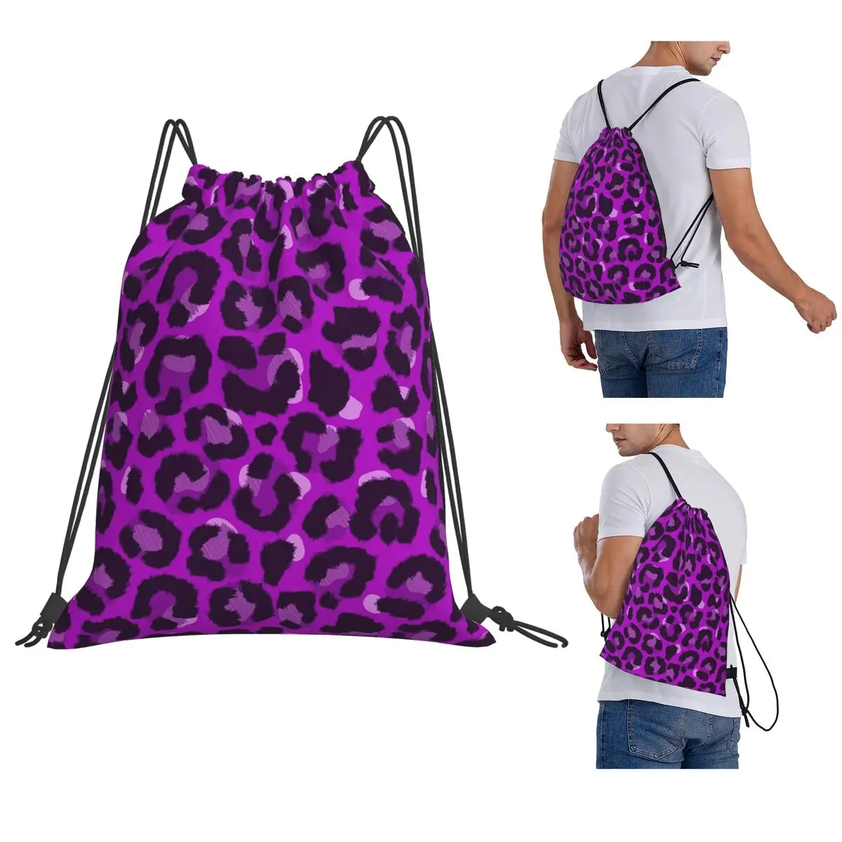 Leopard 4 Backpacks Multi-function Drawstring Bags Sundries Bag Book Bags for Man Woman Students
Leopard 4 Backpacks Multi-function Drawstring Bags Sundries Bag Book Bags for Man Woman Students