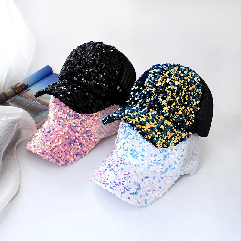 Summer New Sequin Hat Baseball Cap Gradient Bright Color Cap Net Hat(7 Color)
Summer New Sequin Hat Baseball Cap Gradient Bright Color Cap Net Hat(7 Color)