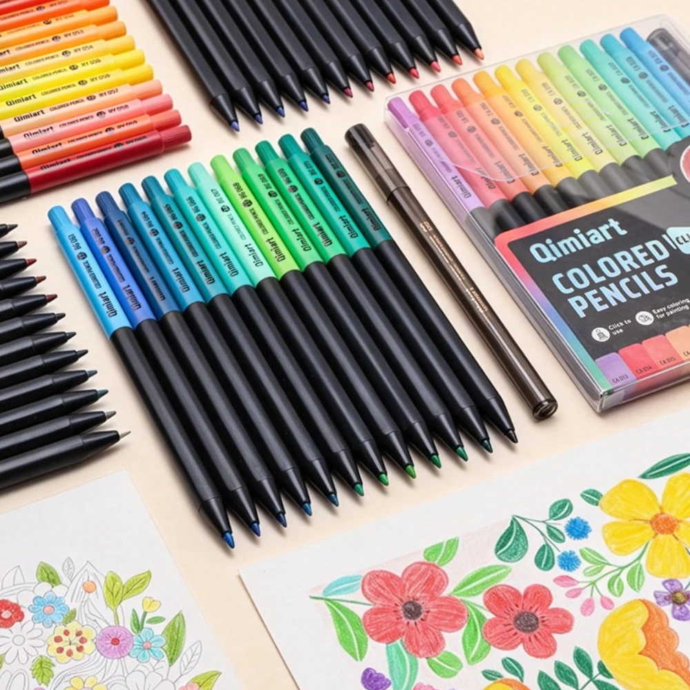 12 Colors Click Colored Pencils 3.0mm Soft Oily Lead Mechanical Pencils for Student Art School Office Supplies Stationery
12 Colors Click Colored Pencils 3.0mm Soft Oily Lead Mechanical Pencils for Student Art School Office Supplies Stationery