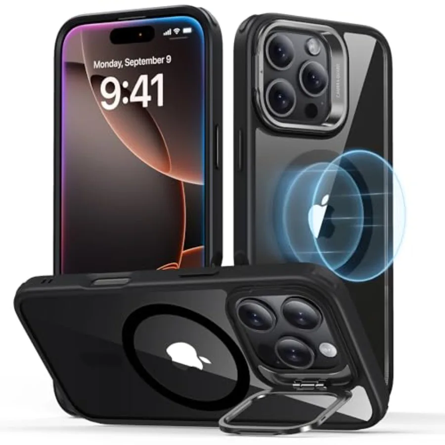 for iPhone 16 Pro Case, Compatible with MagSafe, Military-Grade Protective Case, Built-in Stash Stand Phone Case, Scratch-Resis
for iPhone 16 Pro Case, Compatible with MagSafe, Military-Grade Protective Case, Built-in Stash Stand Phone Case, Scratch-Resis