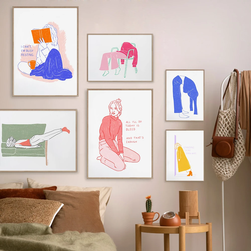 Nordic Abstract Woman Poster Print Funny Home Decoration Canvas Painting Girls Bed Room Feminism Aesthetics Wall Art Pictures
Nordic Abstract Woman Poster Print Funny Home Decoration Canvas Painting Girls Bed Room Feminism Aesthetics Wall Art Pictures