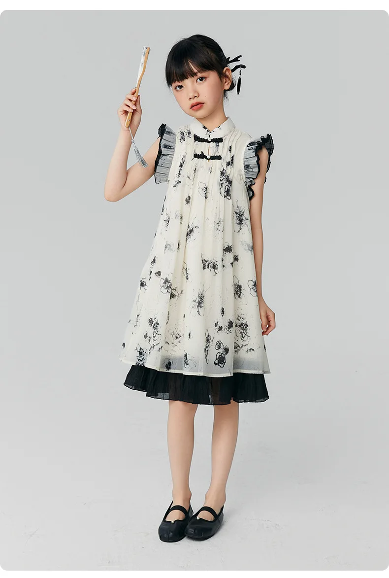 Baby Girl Dress Girls Dress Summer Fashion Chinese Style Ink Painting New Chinese Style Tray Buckle Big Child Princess Dresses
Baby Girl Dress Girls Dress Summer Fashion Chinese Style Ink Painting New Chinese Style Tray Buckle Big Child Princess Dresses