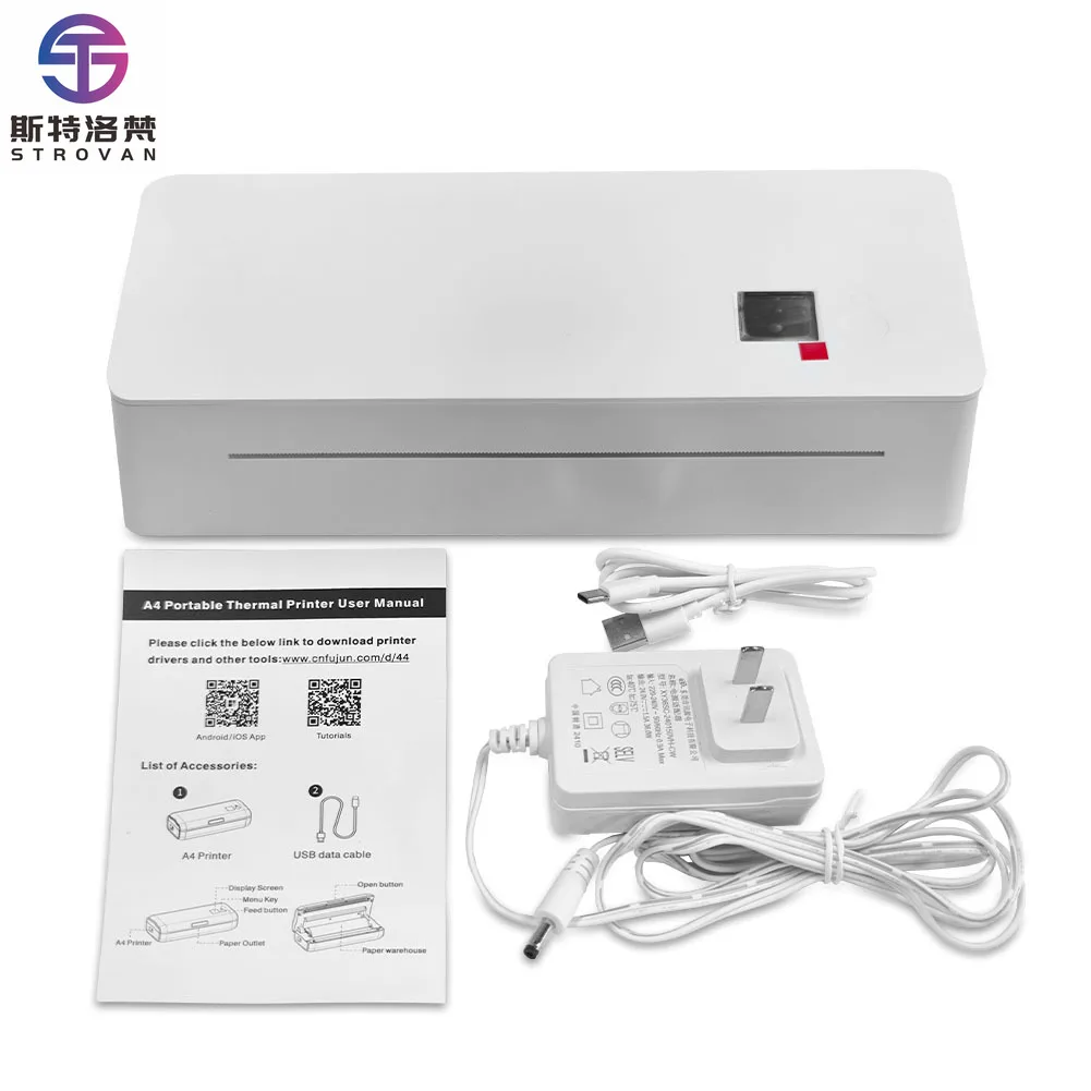 Portable Mini A4 Thermal Printer Wireless Inkless A4 Printer Mobile USB/BT Portable Thermal Printer
Portable Mini A4 Thermal Printer Wireless Inkless A4 Printer Mobile USB/BT Portable Thermal Printer