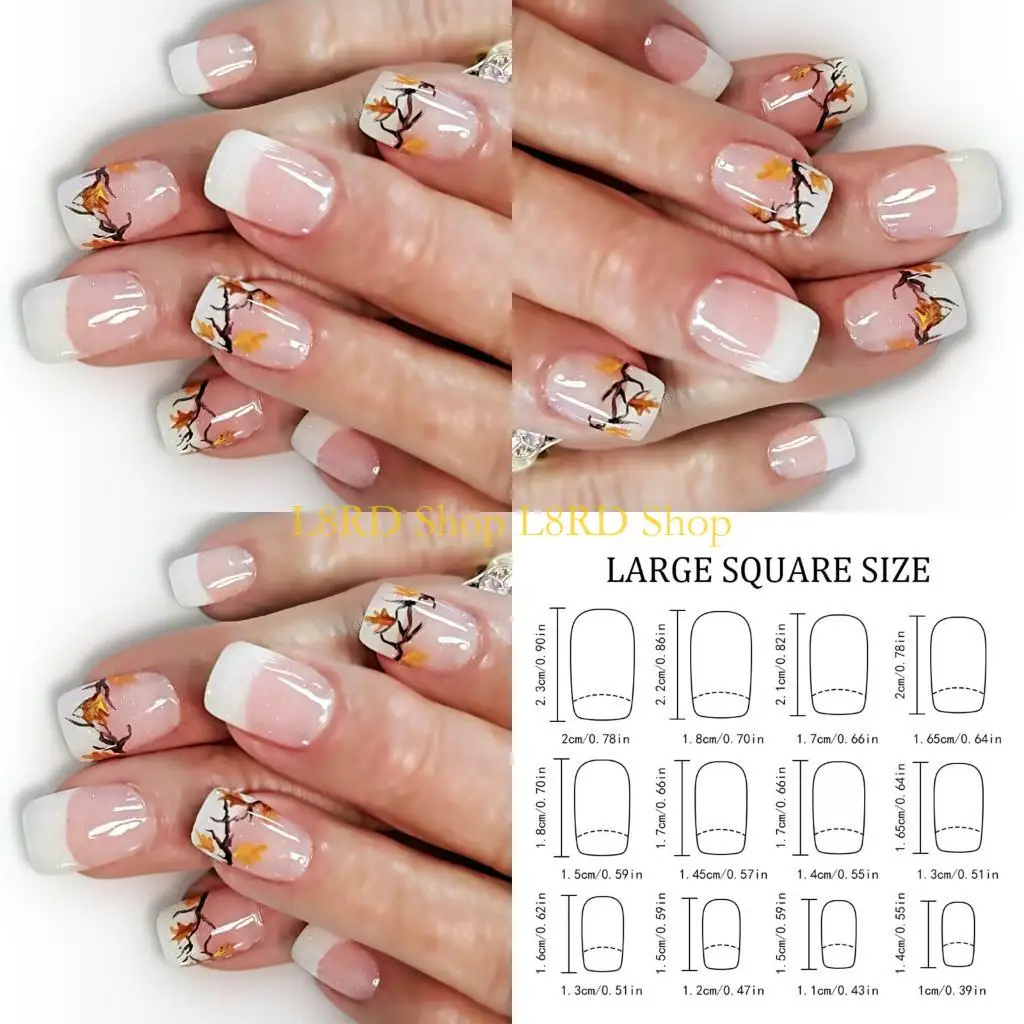 L8RD 24 шт./кор. Элегантные блестящие накладные ногти Дизайн французского клена Быстрое нанесение Прочность Пластиковые ногти
L8RD 24 шт./кор. Элегантные блестящие накладные ногти Дизайн французского клена Быстрое нанесение Прочность Пластиковые ногти