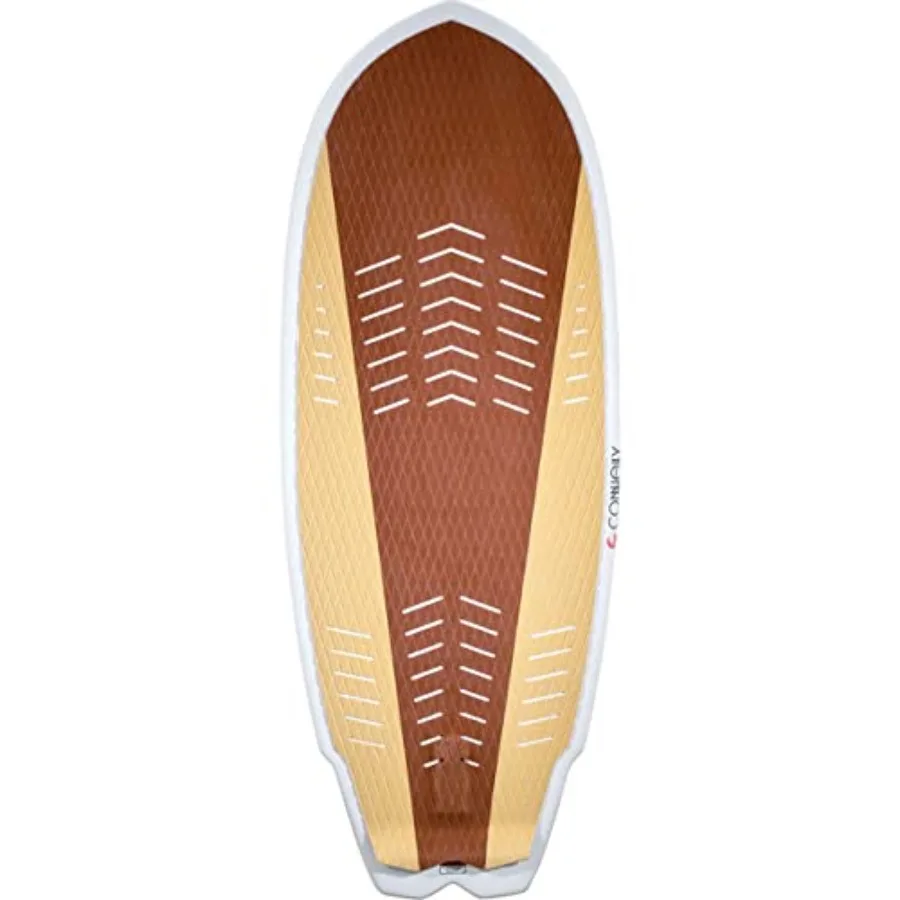 Wakesurf board for beginners, brown epoxy fiberglass, 4'6 137.2cm,lightweight and stable design
Wakesurf board for beginners, brown epoxy fiberglass, 4'6 137.2cm,lightweight and stable design