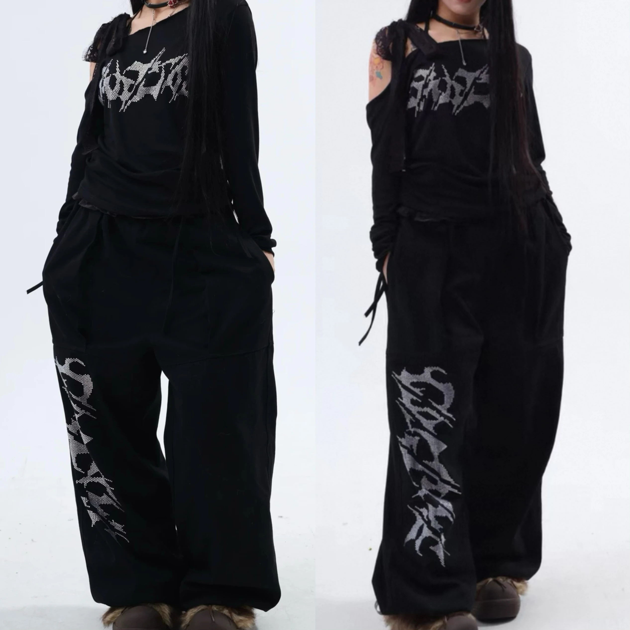 American Style Loose Hip Hop Pants Straight Leg Jazz Street Dance Flash Diamond Letter Casual Trousers Trendy Wide Leg Long P...
American Style Loose Hip Hop Pants Straight Leg Jazz Street Dance Flash Diamond Letter Casual Trousers Trendy Wide Leg Long P...