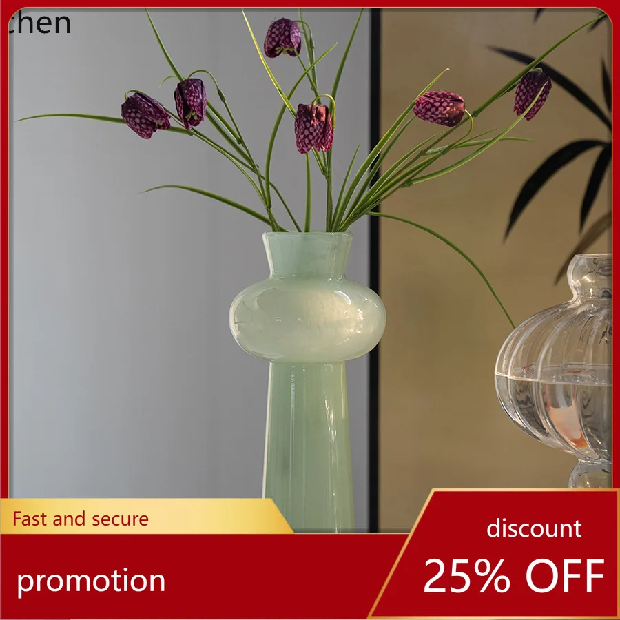 HXL Desktop Glass Vase Ornament Living Room Flower Container Home Decoration
HXL Desktop Glass Vase Ornament Living Room Flower Container Home Decoration