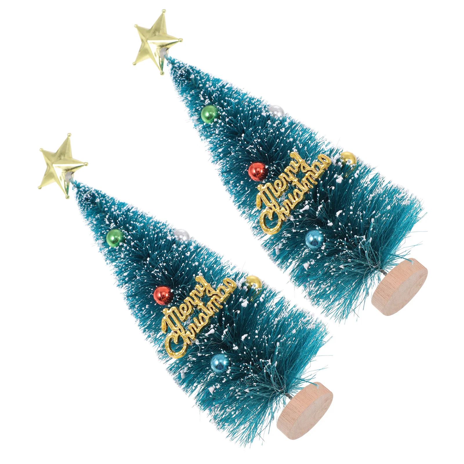 2 Pcs Ornament Mini Tree Decor Xmas Ornaments Decorations Blue Small Trees Showcase
2 Pcs Ornament Mini Tree Decor Xmas Ornaments Decorations Blue Small Trees Showcase