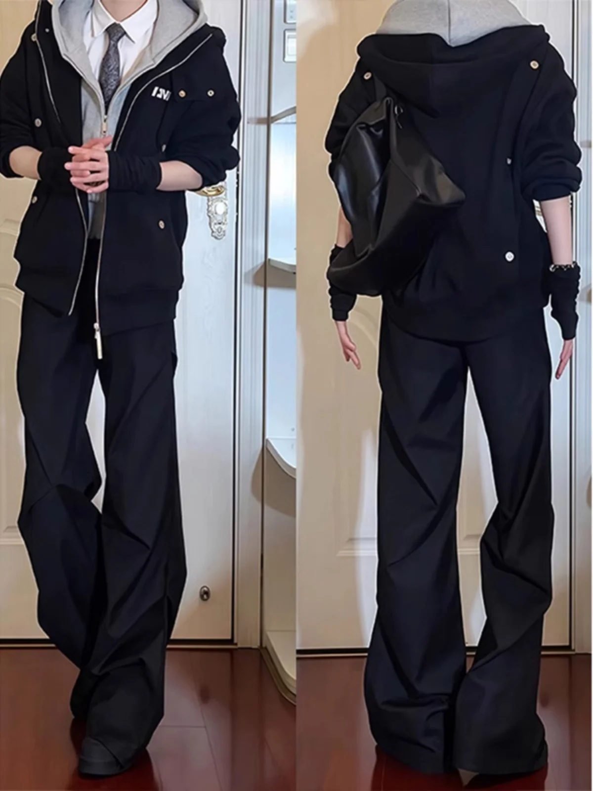 Мужские брюки Bla Wide Leg с микро-клешем, прямого кроя, в американском стиле High Street, плиссированные, повседневные, для костюма
Мужские брюки Bla Wide Leg с микро-клешем, прямого кроя, в американском стиле High Street, плиссированные, повседневные, для костюма