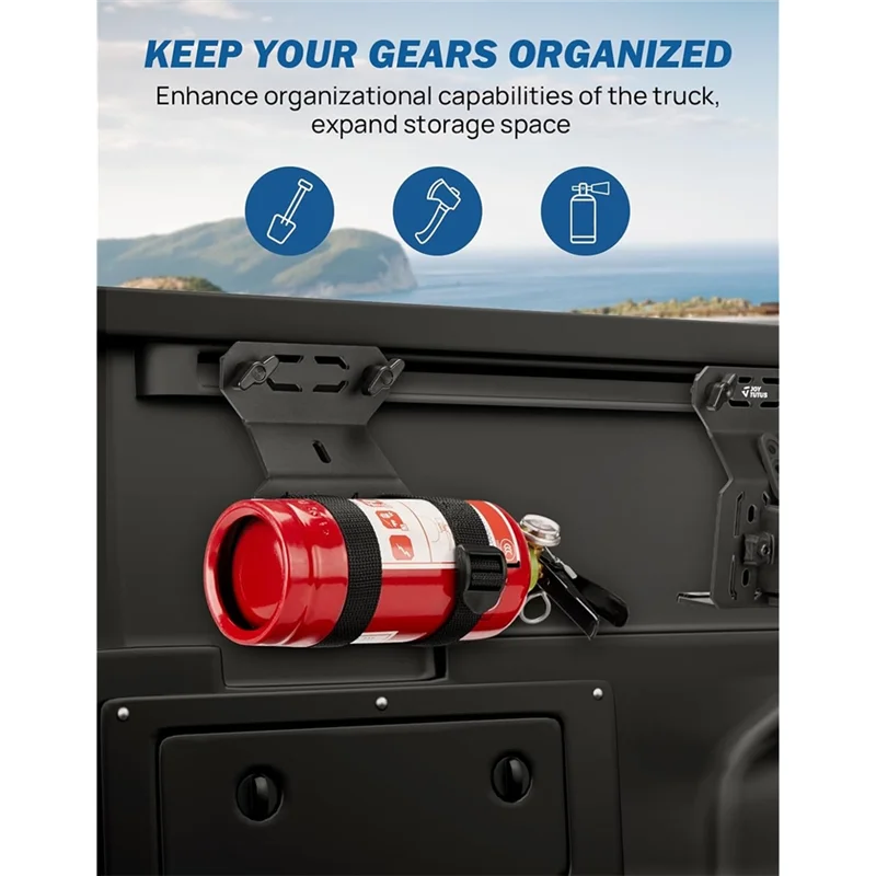 NEW-Bed Rail Mount Brackets For Tacoma, Bed Rail Modular System For Shovels, Axe, Recovery Boards, Fuel Cans & Other Tools
NEW-Bed Rail Mount Brackets For Tacoma, Bed Rail Modular System For Shovels, Axe, Recovery Boards, Fuel Cans & Other Tools