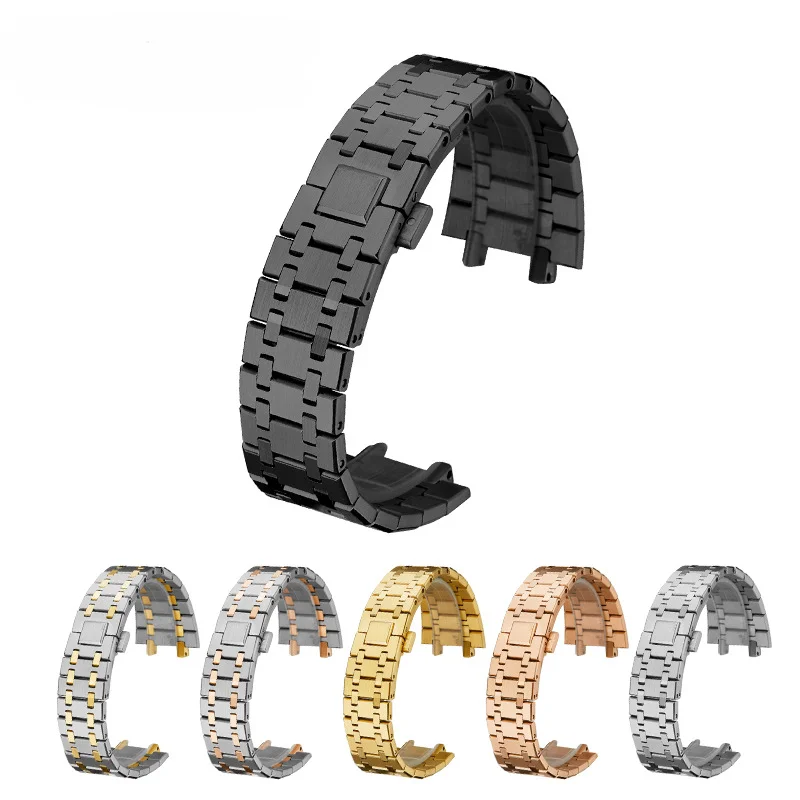 For AP ROYAL OAK Watchband 26mm *18mm Solid Stainless Steel Watch Strap Bracelet Modified Replacement Accessories Folding Buckle
For AP ROYAL OAK Watchband 26mm *18mm Solid Stainless Steel Watch Strap Bracelet Modified Replacement Accessories Folding Buckle