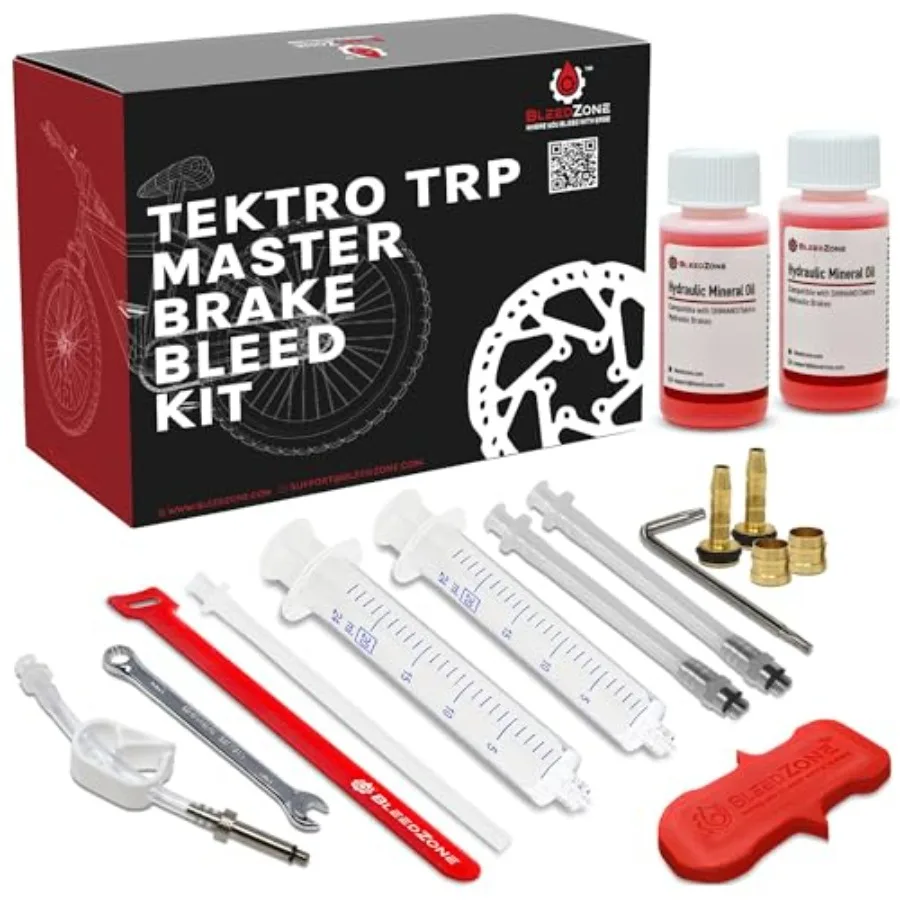 Bleed Kit Designed for Tektro TRP Hydraulic Brakes with 120ml Mineral Oil and Tools, Bleed Kit for TRP Brakes, Bike Brake Bleed
Bleed Kit Designed for Tektro TRP Hydraulic Brakes with 120ml Mineral Oil and Tools, Bleed Kit for TRP Brakes, Bike Brake Bleed