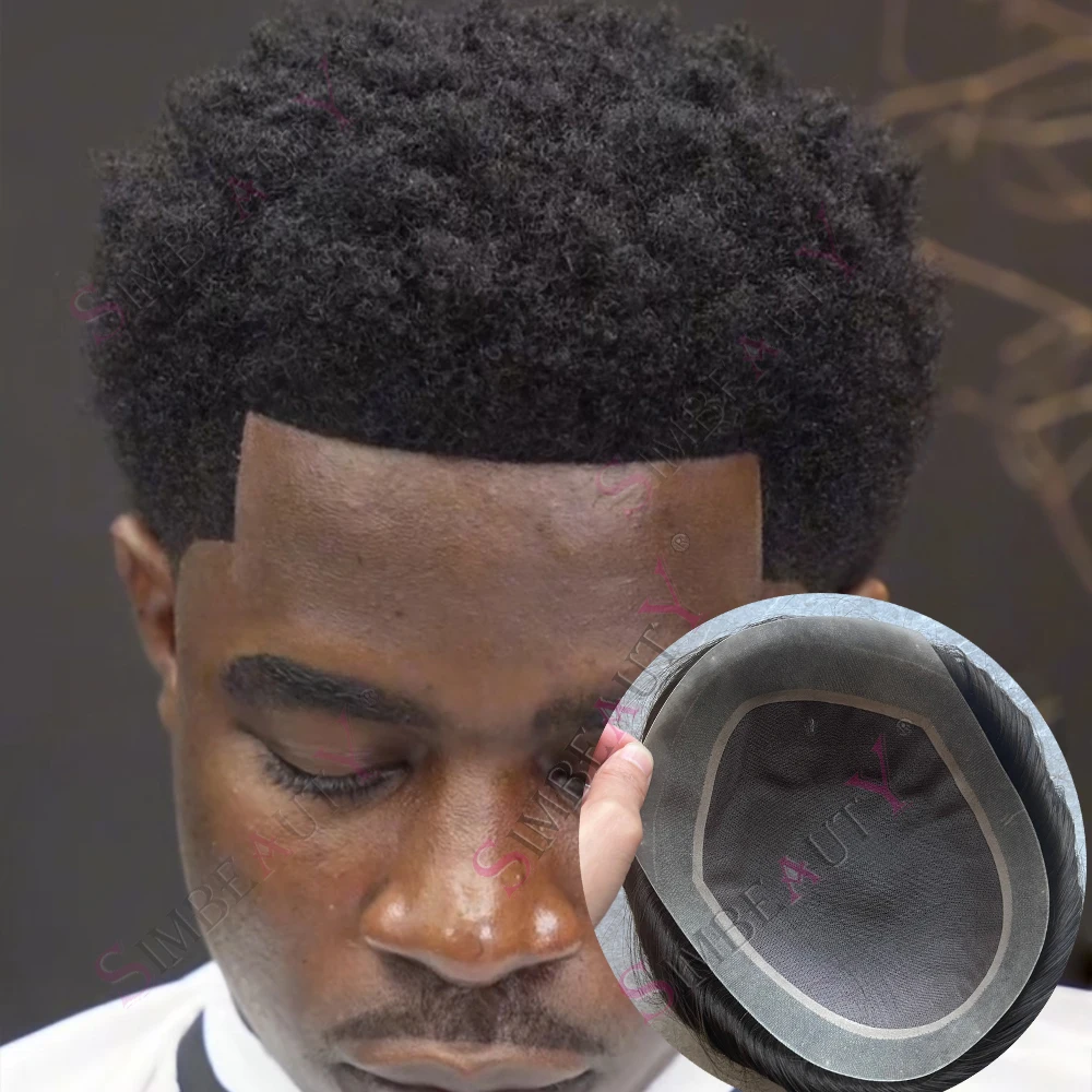 Afro Black Mans Wigs Toupee Men 6mm Afro Tight Curly 100% Human Hair African American Hairpieces Fine Mono PU Base Prosthesis
Afro Black Mans Wigs Toupee Men 6mm Afro Tight Curly 100% Human Hair African American Hairpieces Fine Mono PU Base Prosthesis