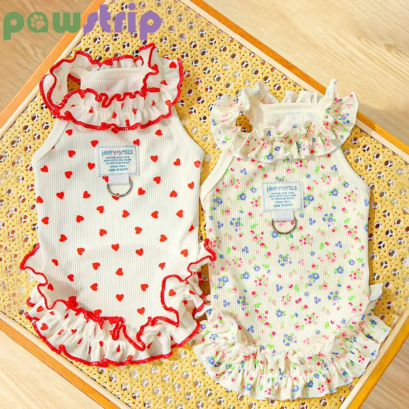 Summer Cool Dog Clothes Thin Breathable Pet Clothes for Dog Cat Soft Skin-friendly Dog Clothes Floral Princess Dress with D Ring
Summer Cool Dog Clothes Thin Breathable Pet Clothes for Dog Cat Soft Skin-friendly Dog Clothes Floral Princess Dress with D Ring