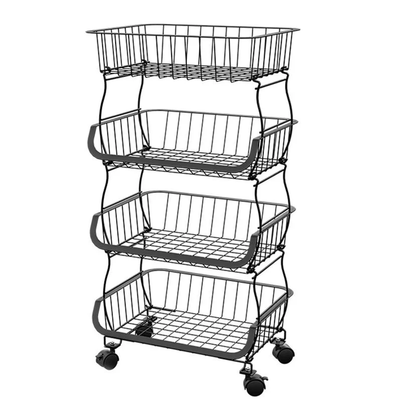 Casual Style Three-Layer Adjustable Waterproof Rolling Pantry Organizer Storage Rack Metal Kitchen Cart for Food
Casual Style Three-Layer Adjustable Waterproof Rolling Pantry Organizer Storage Rack Metal Kitchen Cart for Food