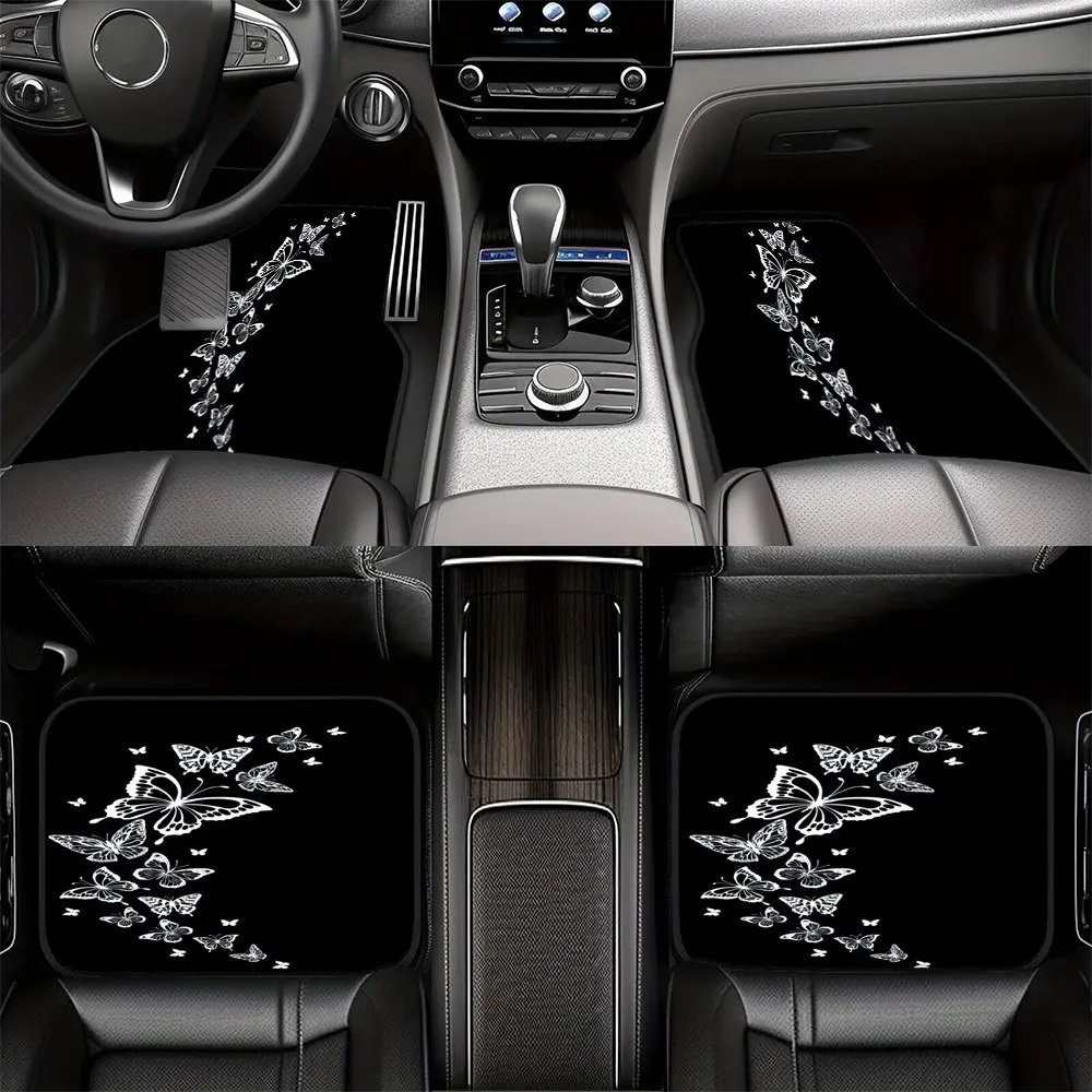 4pcs Butterfly Durable Car Floor Mats, Suitable For Car Interior Use, Enhances Driving Comfort, Designed For Drivers And Car Own
4pcs Butterfly Durable Car Floor Mats, Suitable For Car Interior Use, Enhances Driving Comfort, Designed For Drivers And Car Own