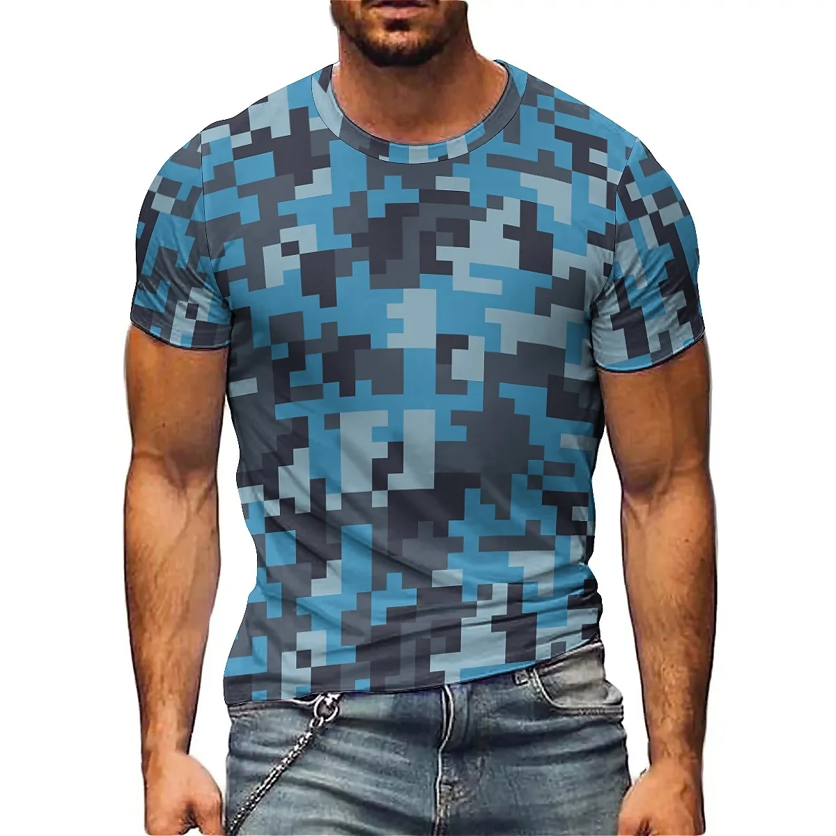 Daily Wear Loose Comfortable Men's 3D Printed Short-Sleeve T-Shirt - 3D Short-Sleeve, Loose Fit
Daily Wear Loose Comfortable Men's 3D Printed Short-Sleeve T-Shirt - 3D Short-Sleeve, Loose Fit