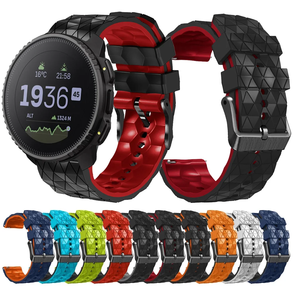 22mm Replacement Silicone Watch Strap For Suunto 9 Peak Pro 5 Peak Breathable Watchband For Suunto Vertical Wristband Bracelet
22mm Replacement Silicone Watch Strap For Suunto 9 Peak Pro 5 Peak Breathable Watchband For Suunto Vertical Wristband Bracelet