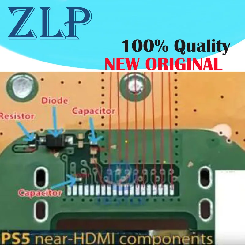 50 комплектов для PS5 PlayStation 5, соединитель для порта возле HDMI, диодные резисторы, колпачки, конденсаторы, запчасти 
50 комплектов для PS5 PlayStation 5, соединитель для порта возле HDMI, диодные резисторы, колпачки, конденсаторы, запчасти