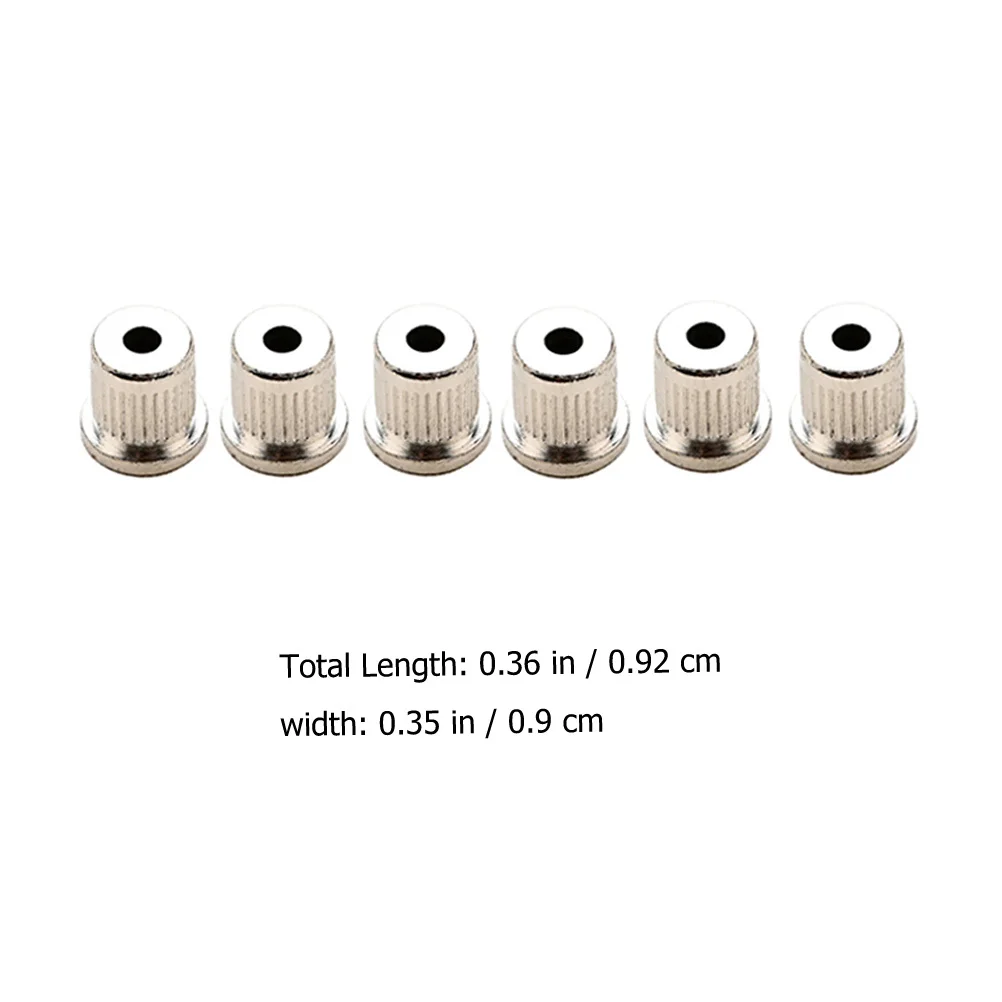 6Pcs Guitar String Ferrules Metal Mounting Caps for Electric Guitar String Through Body Repair Parts Mounting Ferrules
6Pcs Guitar String Ferrules Metal Mounting Caps for Electric Guitar String Through Body Repair Parts Mounting Ferrules