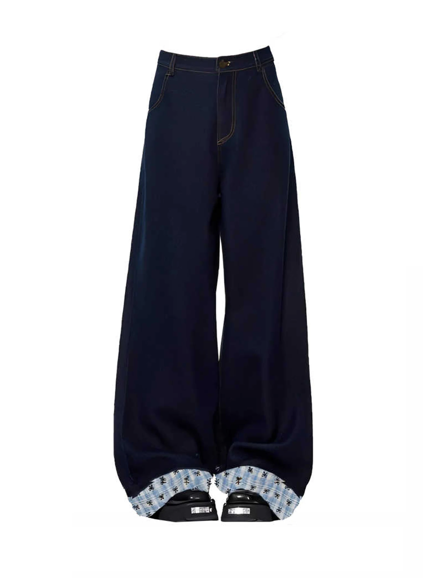 Women Dark Blue Jeans Baggy Denim Trousers Harajuku Vintage Patchwork Y2k Jeans Long Pants Japanese 2000s Style Oversize Clothes
Women Dark Blue Jeans Baggy Denim Trousers Harajuku Vintage Patchwork Y2k Jeans Long Pants Japanese 2000s Style Oversize Clothes