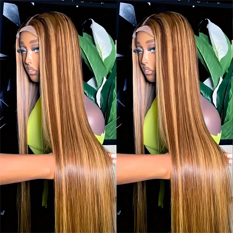 Straight Highlight Lace Front Human Hair 13x4 HD Lace Frontal Wigs Brazilian Remy 4/27 Honey Blonde Colored Wigs For Women 200%
Straight Highlight Lace Front Human Hair 13x4 HD Lace Frontal Wigs Brazilian Remy 4/27 Honey Blonde Colored Wigs For Women 200%