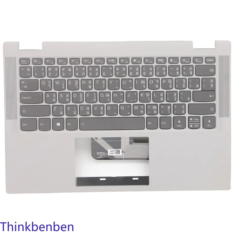 TH Thai Keyboard Platinum Grey Upper Case Palmrest Shell Cover For Lenovo Flex 5 14ITL05 14ARE05 14ALC05 14IIL05 5CB1C19327
TH Thai Keyboard Platinum Grey Upper Case Palmrest Shell Cover For Lenovo Flex 5 14ITL05 14ARE05 14ALC05 14IIL05 5CB1C19327