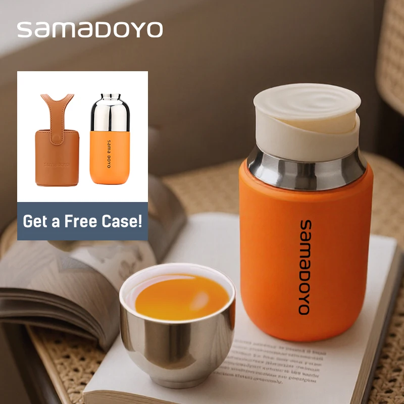 Samadoyo Travel Mini Tea Infuser Mug (316 stainless steel) with Thermal Insulation, Includes Leather Case! 160ml
Samadoyo Travel Mini Tea Infuser Mug (316 stainless steel) with Thermal Insulation, Includes Leather Case! 160ml