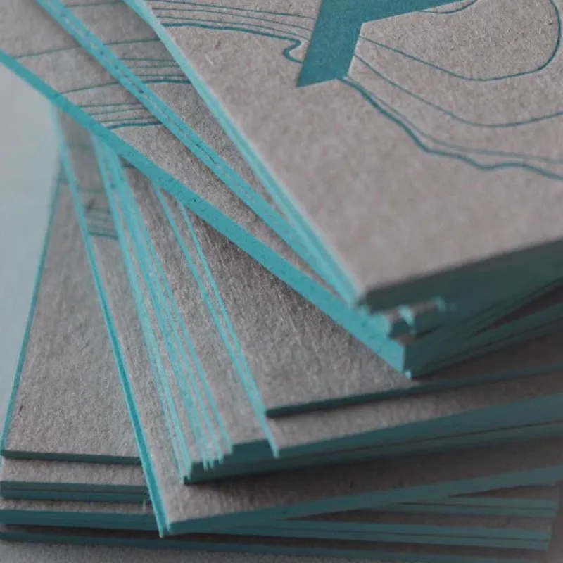 High Grade Letterpress Business Card Customized Upscale Cotton Paper Colored Edges
High Grade Letterpress Business Card Customized Upscale Cotton Paper Colored Edges
