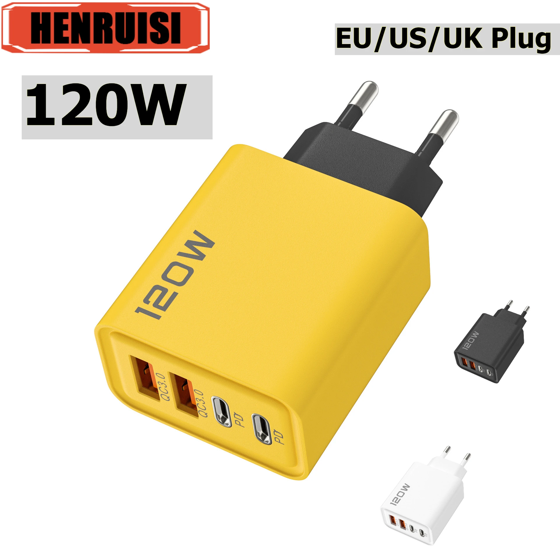 120W USB Fast Charging Charger Multi ports Type C Mobile Phone Charger For iPhone 16 15 Pro Max Samsung Xiaomi Huawei Cellphone
120W USB Fast Charging Charger Multi ports Type C Mobile Phone Charger For iPhone 16 15 Pro Max Samsung Xiaomi Huawei Cellphone