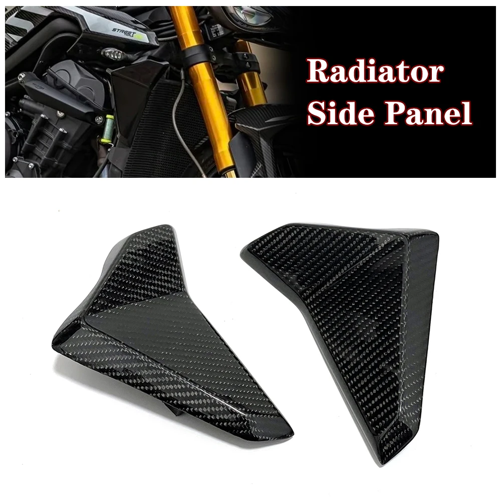 True Carbon Fiber Motorcycle Fairing Outer Radiater Covers Side Panels For Triumph Street Triple 765 S R RS 2023-2025
True Carbon Fiber Motorcycle Fairing Outer Radiater Covers Side Panels For Triumph Street Triple 765 S R RS 2023-2025