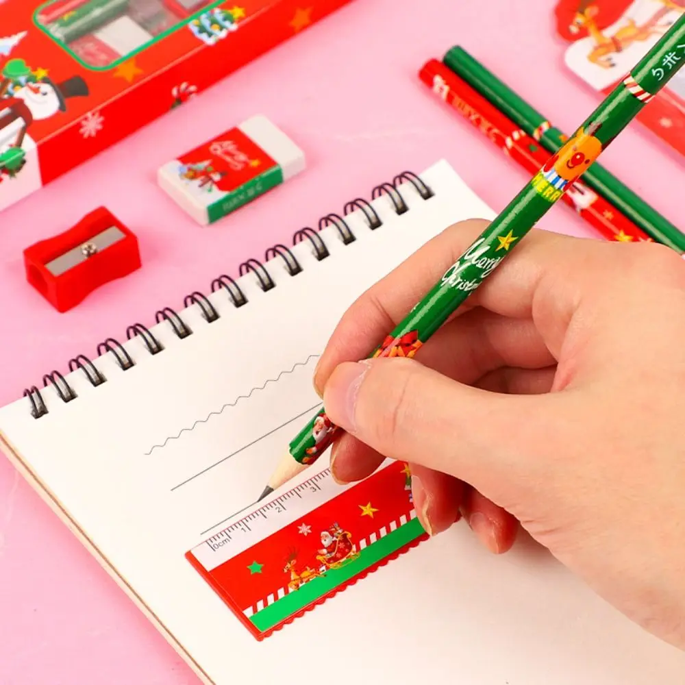 Student Gift Box Christmas Stationery Set Memo Pads Ruler Christmas Pencils Eraser Cartoon Christmas Stationery Gifts
Student Gift Box Christmas Stationery Set Memo Pads Ruler Christmas Pencils Eraser Cartoon Christmas Stationery Gifts