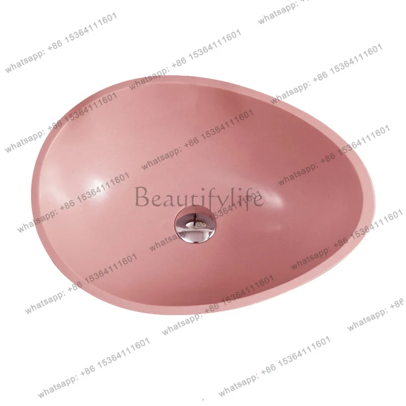 Creative ins wind art table basin artificial stone new material integrated wash basin small size faucet
Creative ins wind art table basin artificial stone new material integrated wash basin small size faucet