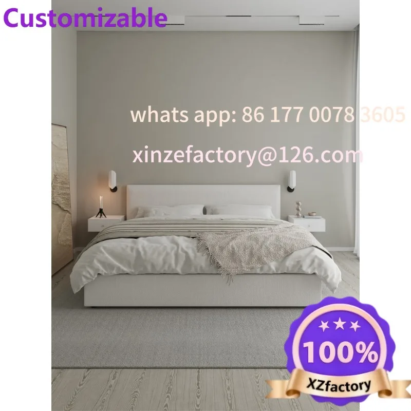 Customizable ultra-thin wabi-**** wind cream wind fabric bed small apartment, minimalist Nordic double beech flush edge small ap
Customizable ultra-thin wabi-**** wind cream wind fabric bed small apartment, minimalist Nordic double beech flush edge small ap
