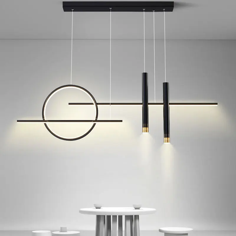 Nordic restaurant dining table chandelier personalized strip office lighting modern simple hotel front desk decorative pendant
Nordic restaurant dining table chandelier personalized strip office lighting modern simple hotel front desk decorative pendant