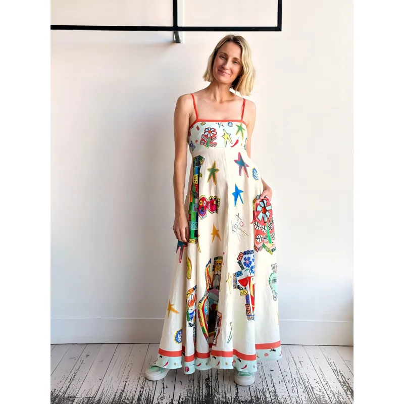 2025 New Sexy Off-Shoulder Graffiti Cotton Linen Print Flared Fashion Dress for Women C001
2025 New Sexy Off-Shoulder Graffiti Cotton Linen Print Flared Fashion Dress for Women C001