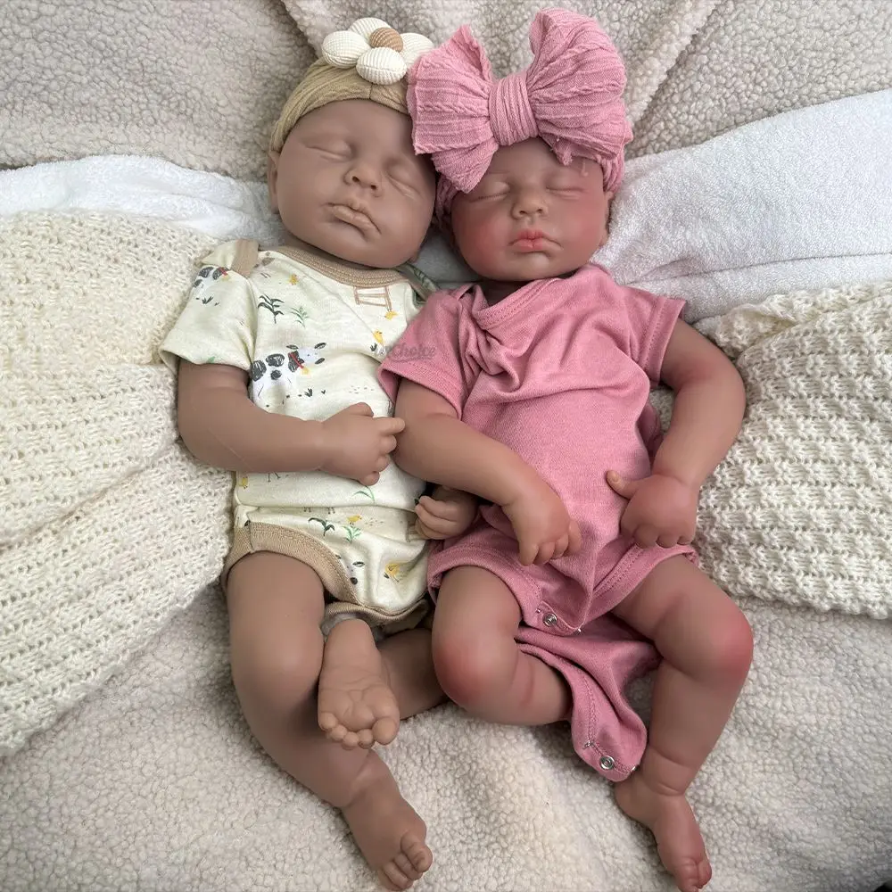 20Inch Dark Skin Baby Girl/Boy Loulou Soft Silicone Reborn Doll Realistic Washable Weighted Doll for Collection Birthday Gift
20Inch Dark Skin Baby Girl/Boy Loulou Soft Silicone Reborn Doll Realistic Washable Weighted Doll for Collection Birthday Gift