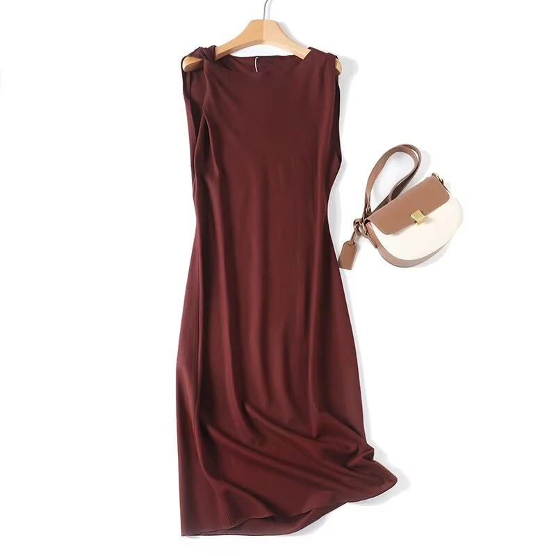 Maxdutti French Vintage Brown Linen Dress Women Summer Sleeveless Elegant MIDI Dress Evening Dresses Party Dresses Vestidos
Maxdutti French Vintage Brown Linen Dress Women Summer Sleeveless Elegant MIDI Dress Evening Dresses Party Dresses Vestidos