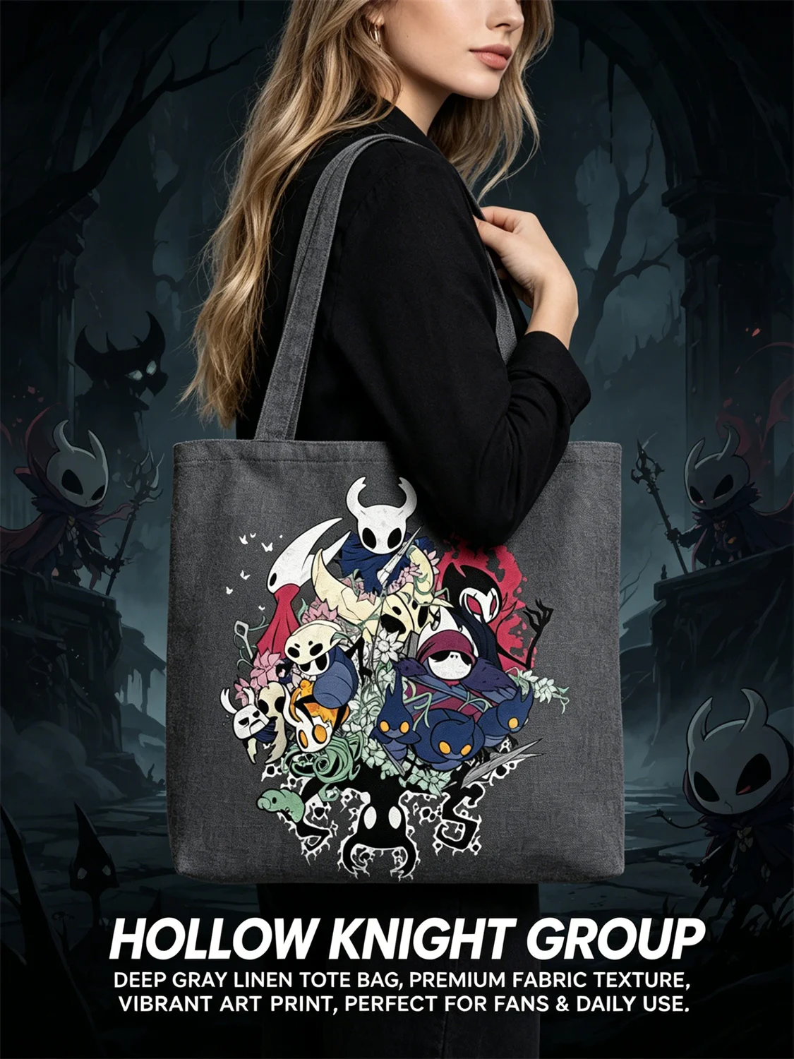 2026 Women's Shoulder Bag, Hollow Knight Game Character Collage Art Print Handbag, Stylish Daily Tote Bag for Casual Commute & D
2026 Women's Shoulder Bag, Hollow Knight Game Character Collage Art Print Handbag, Stylish Daily Tote Bag for Casual Commute & D