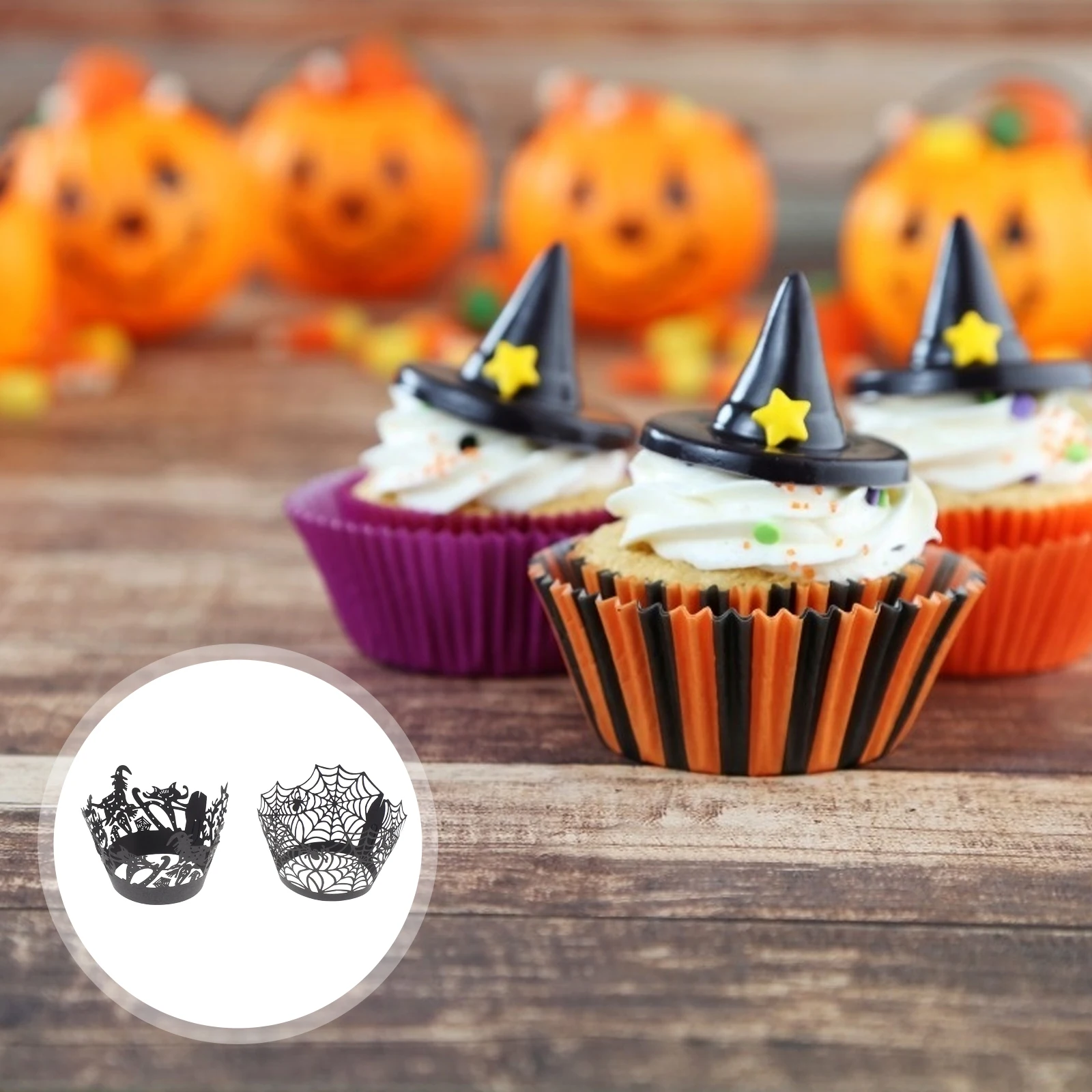 50 Pcs Cake Border Festive Cupcake Wrappers Hollow Wrapping Paper Spider Themed Decor Artistic Bake Cups Halloween 
50 Pcs Cake Border Festive Cupcake Wrappers Hollow Wrapping Paper Spider Themed Decor Artistic Bake Cups Halloween