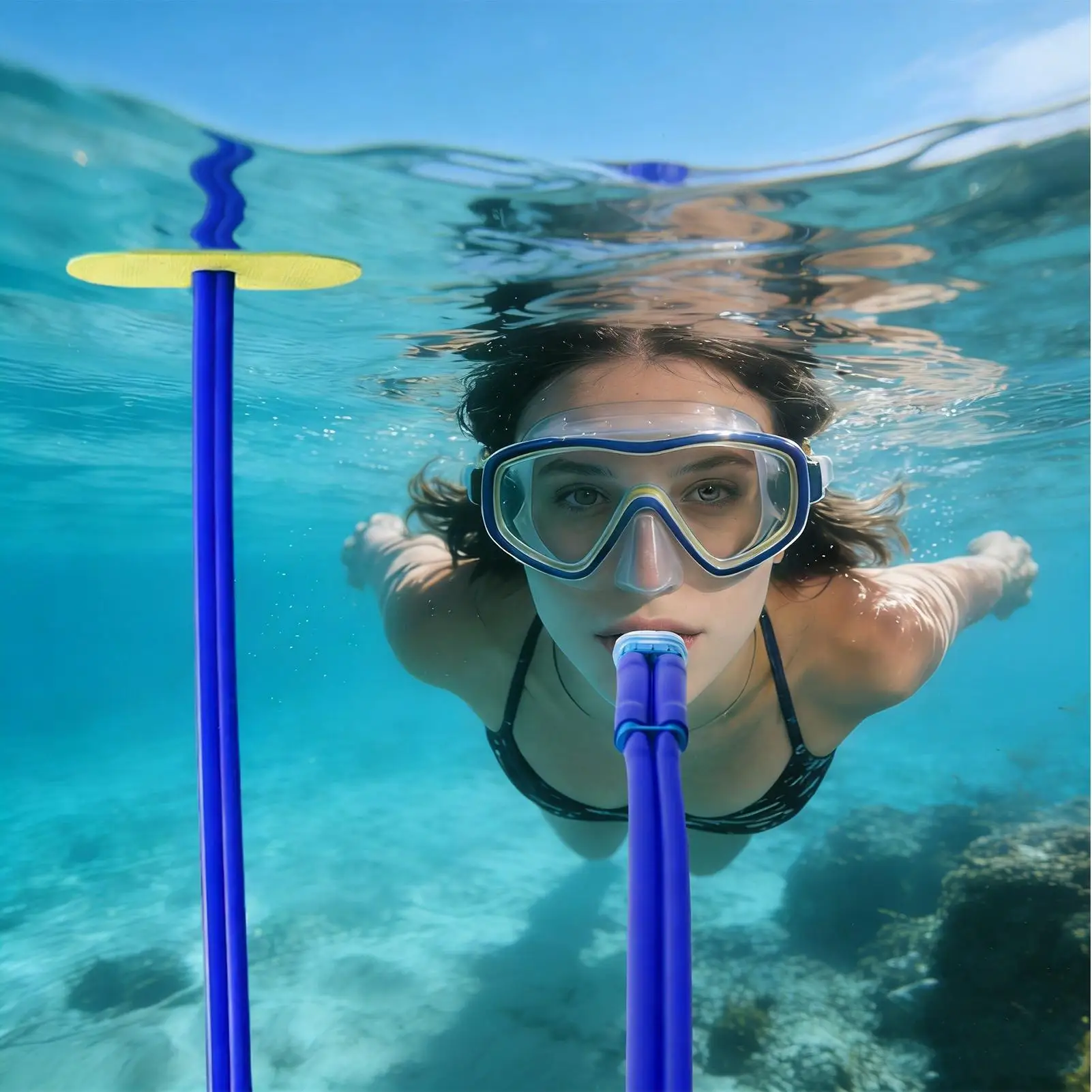 Full Dry Snorkeling Respirator Adult Silicone EVA Float Hose Underwater Breathing Tube for Swimming Pool Lake Practice
Full Dry Snorkeling Respirator Adult Silicone EVA Float Hose Underwater Breathing Tube for Swimming Pool Lake Practice