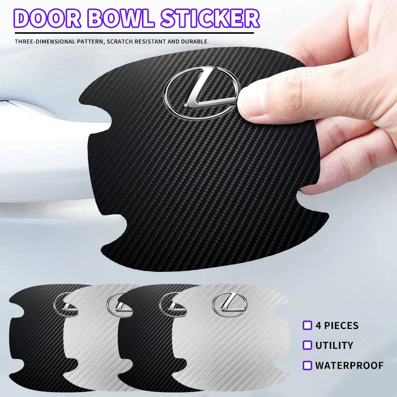 Anti-scratch Car Door Bowl Stickers Protective Accessories For Lexus F-SPORT ES RX NX LS UX LM LX GX LC RZ IS CT GS RC HS SC
Anti-scratch Car Door Bowl Stickers Protective Accessories For Lexus F-SPORT ES RX NX LS UX LM LX GX LC RZ IS CT GS RC HS SC