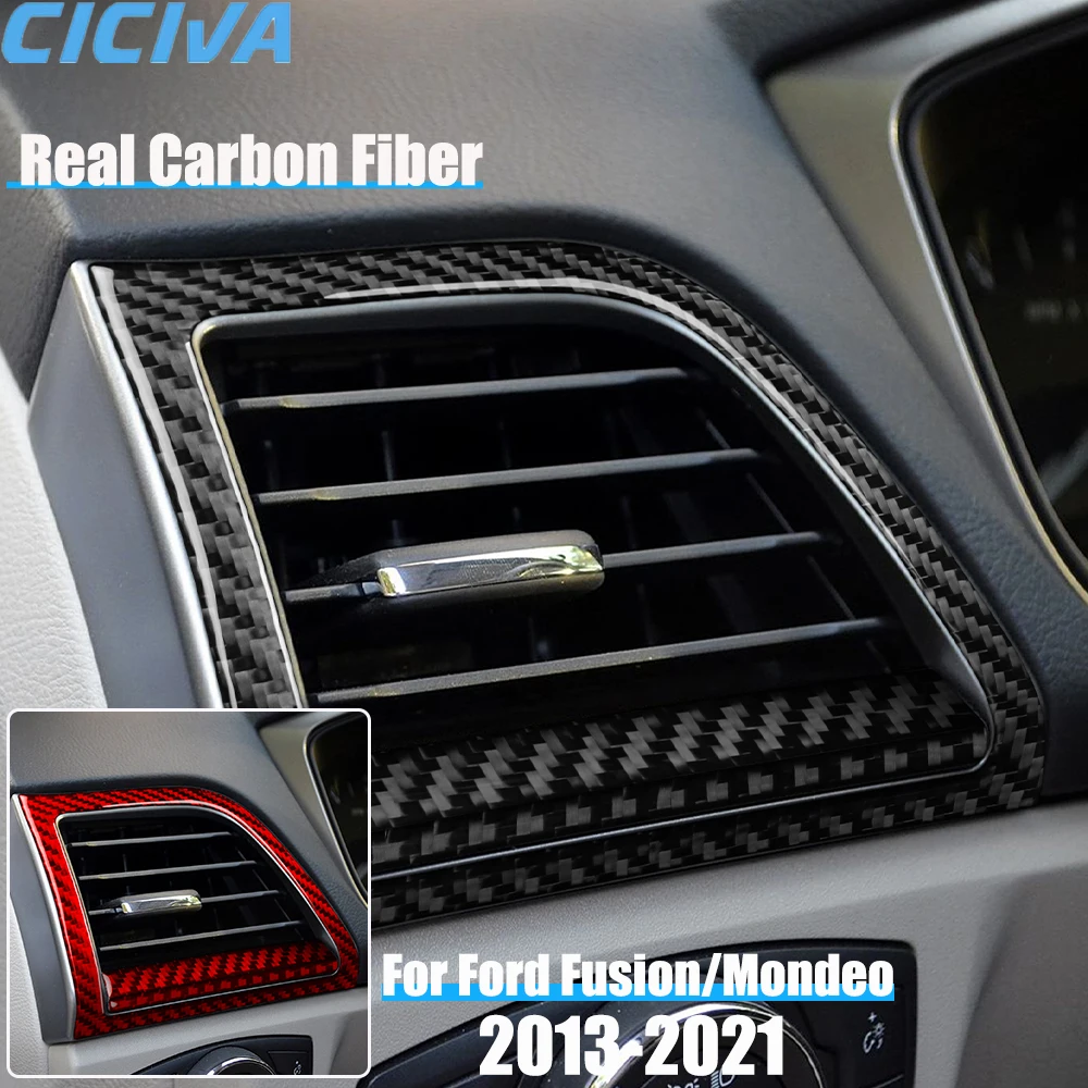 Real Carbon Fiber Car Accessories Driver Dashboard Air Vent Trim Cover Soft Sticker For Ford Fusion/Mondeo 4th Gen 2013-2021
Real Carbon Fiber Car Accessories Driver Dashboard Air Vent Trim Cover Soft Sticker For Ford Fusion/Mondeo 4th Gen 2013-2021