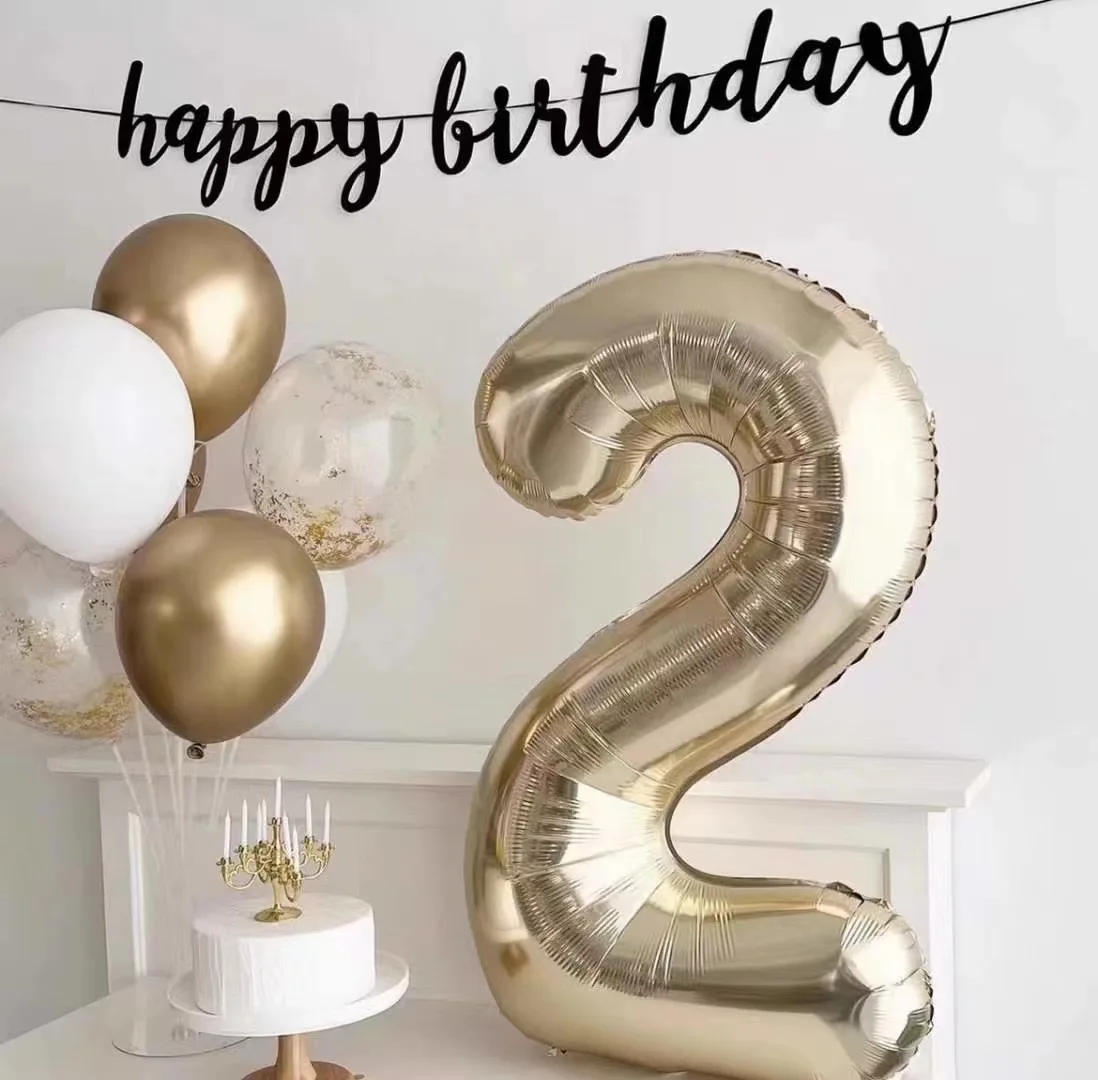 Large Light Gold Number Balloon 40inch 0-9 Number Platinum Digital Birthday Balloon for Baby Shower Wedding Party Globos
Large Light Gold Number Balloon 40inch 0-9 Number Platinum Digital Birthday Balloon for Baby Shower Wedding Party Globos