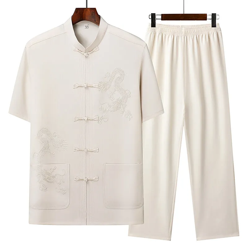 Shirts + Pants 2025 summer new style Sportswear Men's Casual Sets Male Fashion Chinese style shirts and trousers size M-4XL
Shirts + Pants 2025 summer new style Sportswear Men's Casual Sets Male Fashion Chinese style shirts and trousers size M-4XL