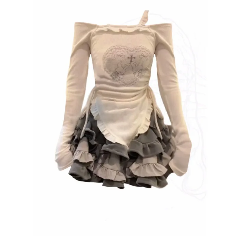 Autumn Japanese Kawaii Two Piece Set Women Sweet Rabbit Print Cute Skirt Suit Female Korean Slim Tops+princess Cake Skirt New
Autumn Japanese Kawaii Two Piece Set Women Sweet Rabbit Print Cute Skirt Suit Female Korean Slim Tops+princess Cake Skirt New