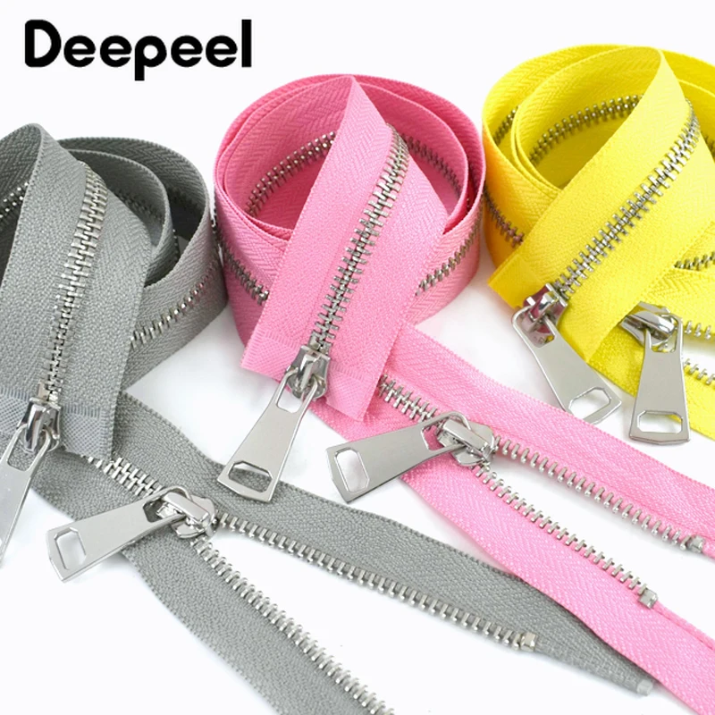 1/2Pcs 5# Metal Zippers for Sewing Clothes 70/90/120cm Double Sliders Open-End Decor Zips Bag Jacket Closure Zipper Repair Kit
1/2Pcs 5# Metal Zippers for Sewing Clothes 70/90/120cm Double Sliders Open-End Decor Zips Bag Jacket Closure Zipper Repair Kit