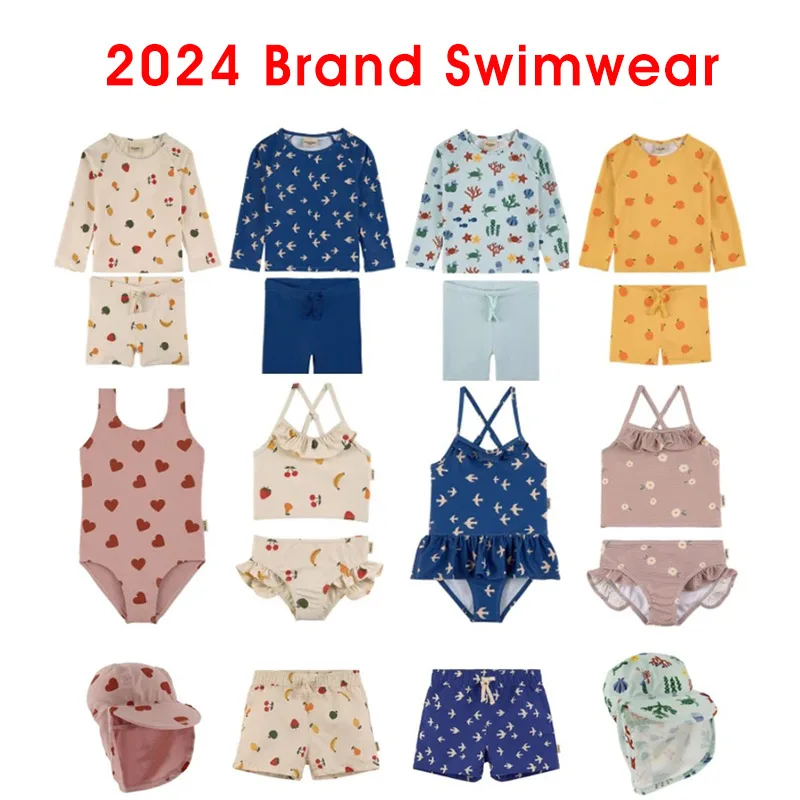Kids Swimwear 2024 New Summer KU Brand Toddler Girls Swimwear Tops + Trunks 2 Pcs Swimsuits for Children Baby Boy Clothes Set
Kids Swimwear 2024 New Summer KU Brand Toddler Girls Swimwear Tops + Trunks 2 Pcs Swimsuits for Children Baby Boy Clothes Set
