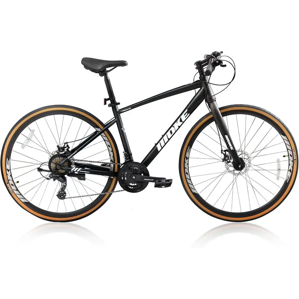 24-Speed 700C Wheel Hybrid Bike with Dual Disc Brakes, Trigger Shifting, Internal Wiring - Lightweight City Commuter for Men & W
24-Speed 700C Wheel Hybrid Bike with Dual Disc Brakes, Trigger Shifting, Internal Wiring - Lightweight City Commuter for Men & W