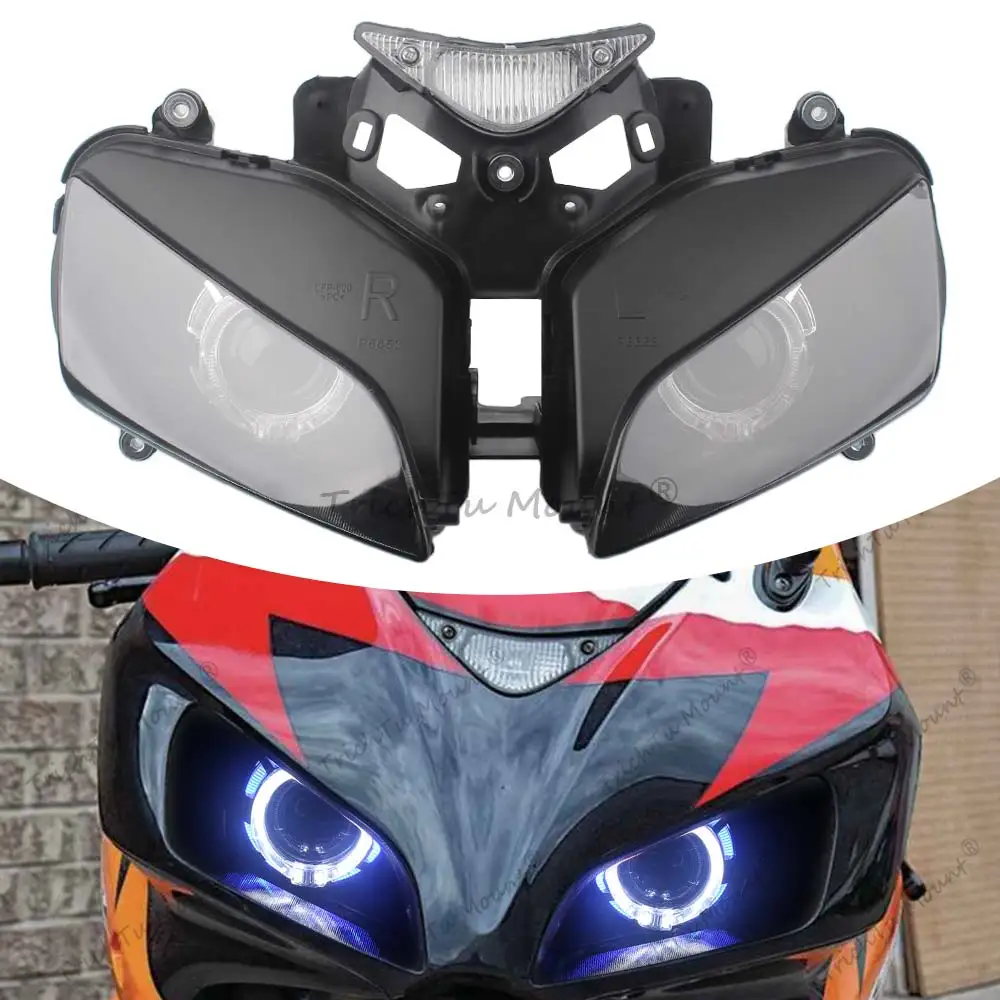 Motorcycle LED Double Angel Eyes Multi Functional Head Lamp Projector Headlight Assembly For Honda CBR1000RR 2004 2005 2006 2007
Motorcycle LED Double Angel Eyes Multi Functional Head Lamp Projector Headlight Assembly For Honda CBR1000RR 2004 2005 2006 2007